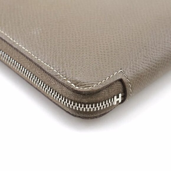 HERMES Azap Long Silk Inn Purse Etope Brown Epsom Women main image 6